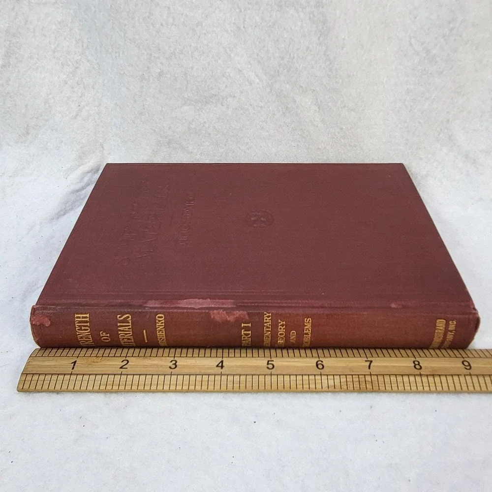 1938 Strength of Materials Part I Elementary Theory Problems Timoshenko HC‎